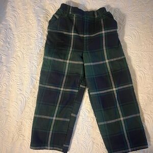 Bella Bliss Navy, Green, and White Plaid Pants